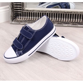 Sneakers da bambino Atletico blu navy con chiusura strappo 1