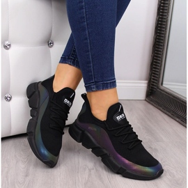 Scarpe sportive da donna nere Big Star FF274A053 benzina nere nero 1