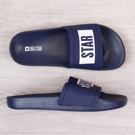 Ciabatte per bambini per piscina blu navy Big Star DD374152 1