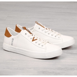 Sneakers basse da uomo in ecopelle bianche Big Star GG174025 bianca 1