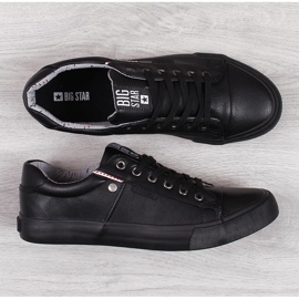 Scarpa bassa da uomo in ecopelle nera Big Star GG174029 nero 1