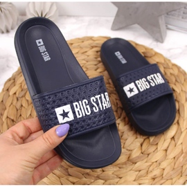 Ciabatte sportive per bambini Big Star GG374802 blu navy 1