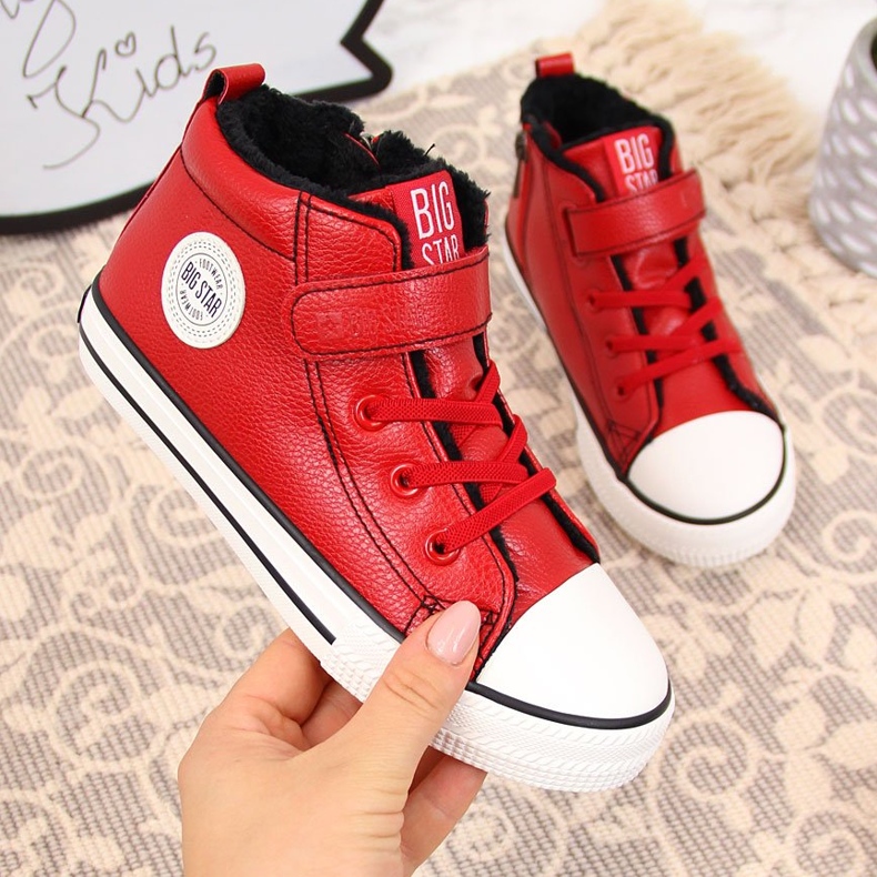 Sneakers da bambino rosse isolate Big Star GG374034 rosso 1
