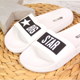 Ciabatte bianche da bambino per la piscina Big Star DD374151 bianca nero 1