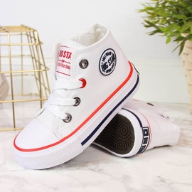Sneakers da bambino bianche con zip Big Star HH374083 bianca 3
