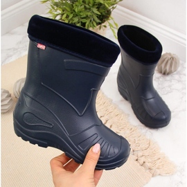 Doposci da bambino con scaldamuscoli removibile, Befado blu navy 1