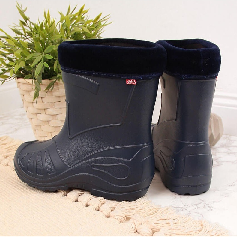 Doposci da bambino con scaldamuscoli removibile, Befado blu navy 2