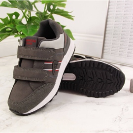 Velcro American Club da ragazzo sportivo grigio 2