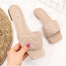 S.Barski Ciabatte da donna trapuntate beige S. Barski 2