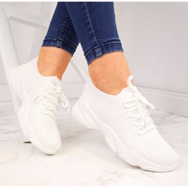Calzini da donna bianchi Filippo scarpe sportive bianca 1
