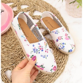 Le espadrillas bianche delle ragazze dei fiori di McKeylor bianco 1