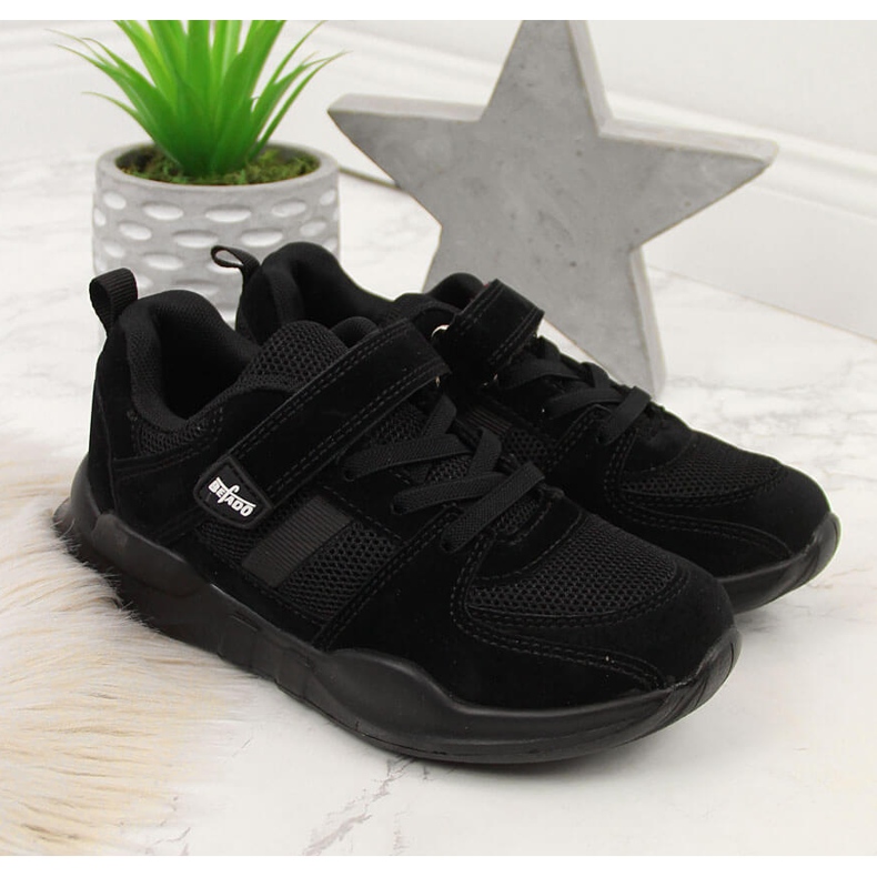 Scarpe sportive per bambini Befado con velcro nere nero 1