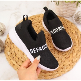 Le scarpe sportive per bambini Befado nere si infilano nero 1