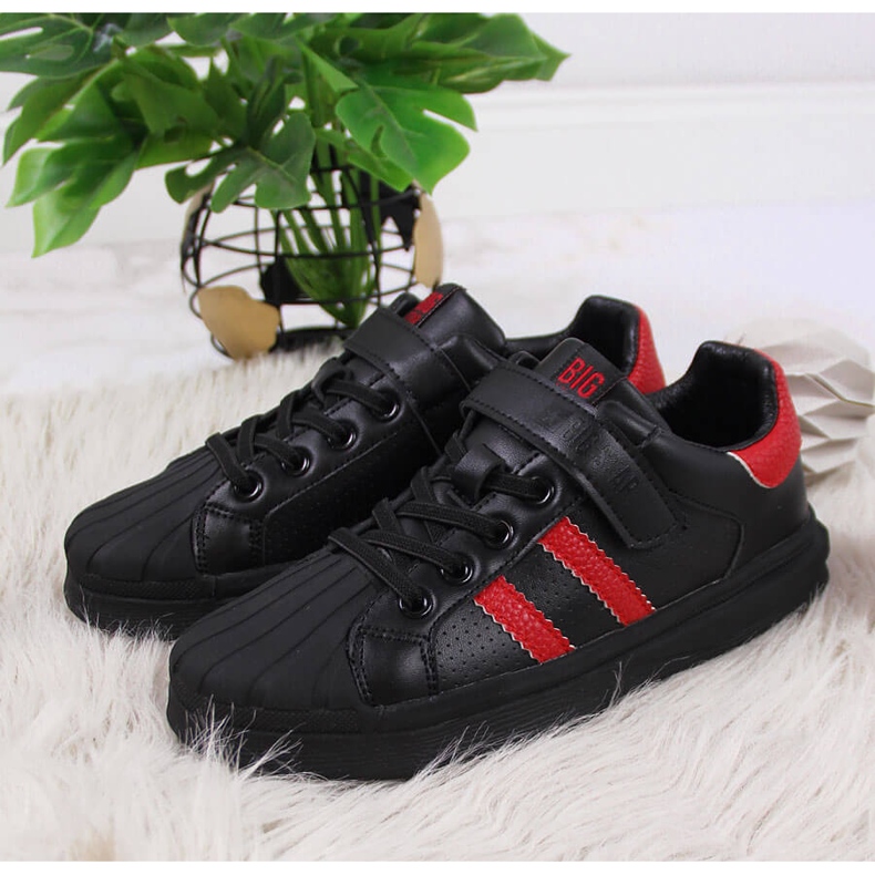 Scarpe sportive per bambini con velcro Big Star GG374022 nere nero 2