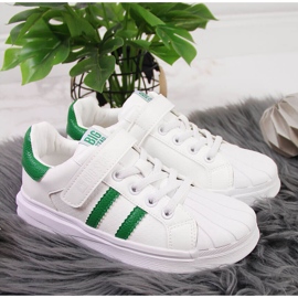 Scarpe sportive da bambino con velcro Big Star GG374019 bianche bianco 2