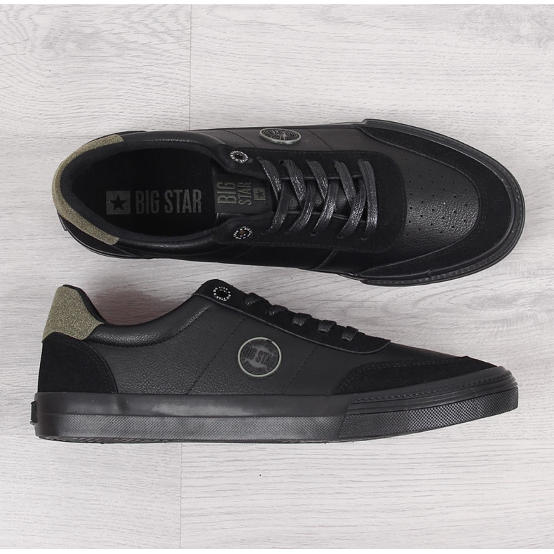 Scarpa bassa da uomo in ecopelle nera Big Star II174008 nero 1