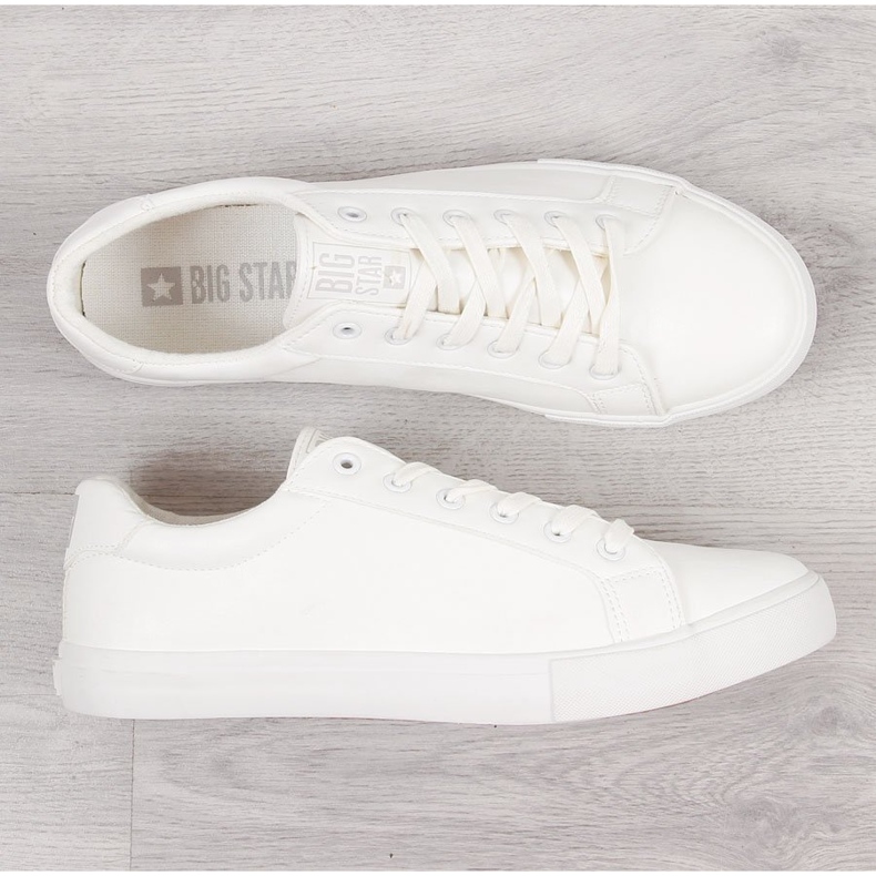 Scarpa bassa da uomo in ecopelle bianca Big Star II174028 bianco 1