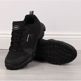 Scarpe da trekking impermeabili da uomo american club nere nero 1