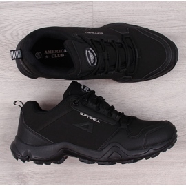 Scarpe da trekking impermeabili nere American Club nero 1
