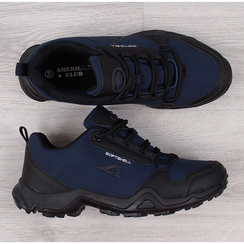 Scarpe da trekking impermeabili blu navy American Club 1