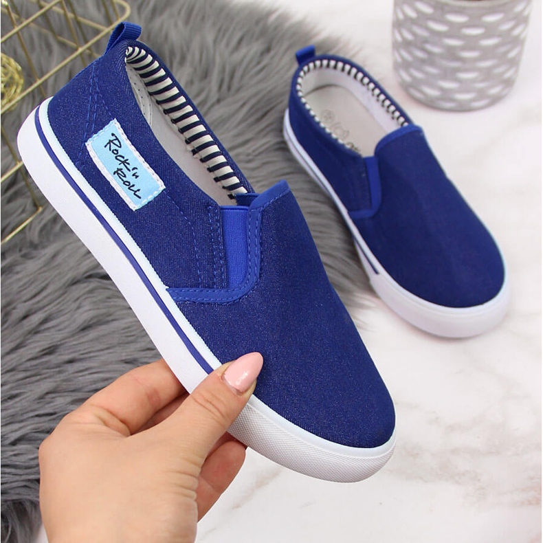 Sneakers slip-on da ragazzo Atletico blu 1