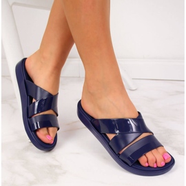 Ciabatte da piscina da donna Atletico blu navy 1