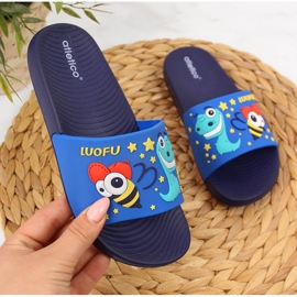 Ciabatte da bambino per la piscina blu navy dell'Atletico 1