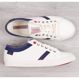 Sneakers basse da uomo bianche in ecopelle Cross Jeans II1R4005C bianca 1