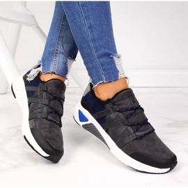 Scarpe sportive in pelle grigia Big Star II274309 grigio 1