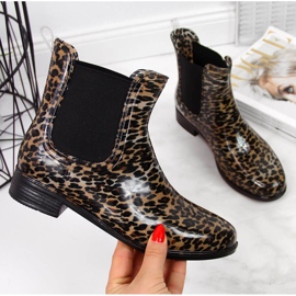 Galosce da donna Chelsea boots leopard marrone T.Sokolski 2