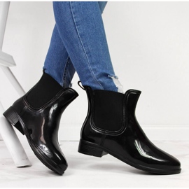 Galosce da donna laccate nere T.Sokolski Jodhpur boots nero 1