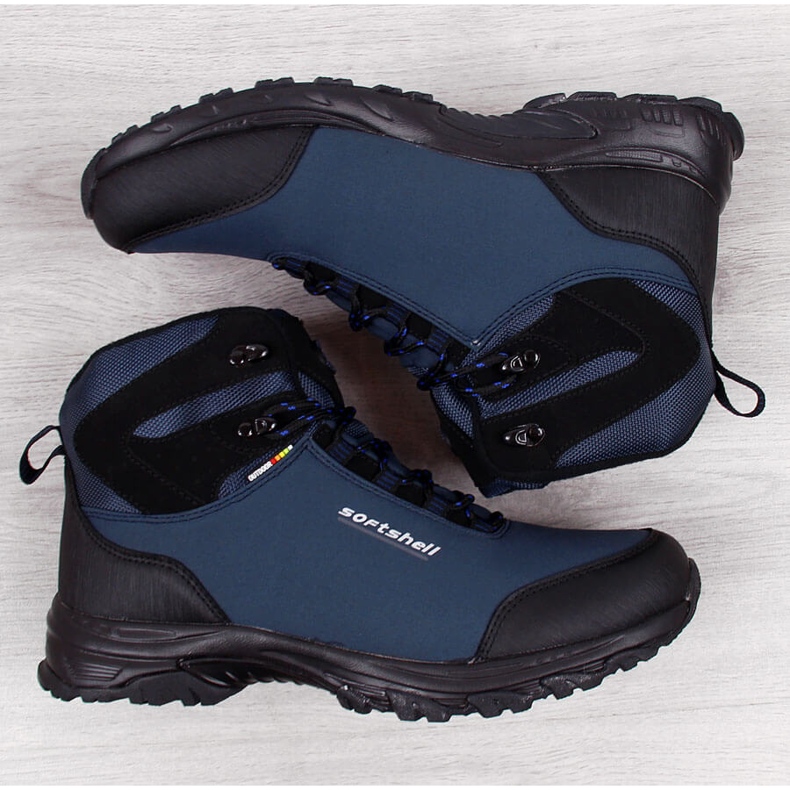 Scarpa da trekking impermeabile riscaldata blu navy American Club 1