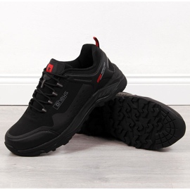 Scarpe da trekking da uomo impermeabili nere NEWS nero 1
