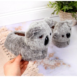 Ciabatte per bambini animali domestici koala grigio 1