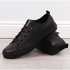 Sneakers basse da uomo in ecopelle nere Big Star JJ174005 nero 1