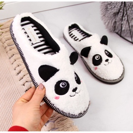 Ciabatte da donna animali domestici panda Galop bianco 2