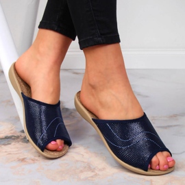 Ciabatte da donna in sughero Navy Befado home blu navy 1