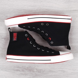 Sneakers alte da uomo in tessuto nero Big Star JJ174065 2