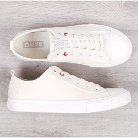 Sneakers da uomo in ecopelle bianche Big Star JJ174006 bianco 1