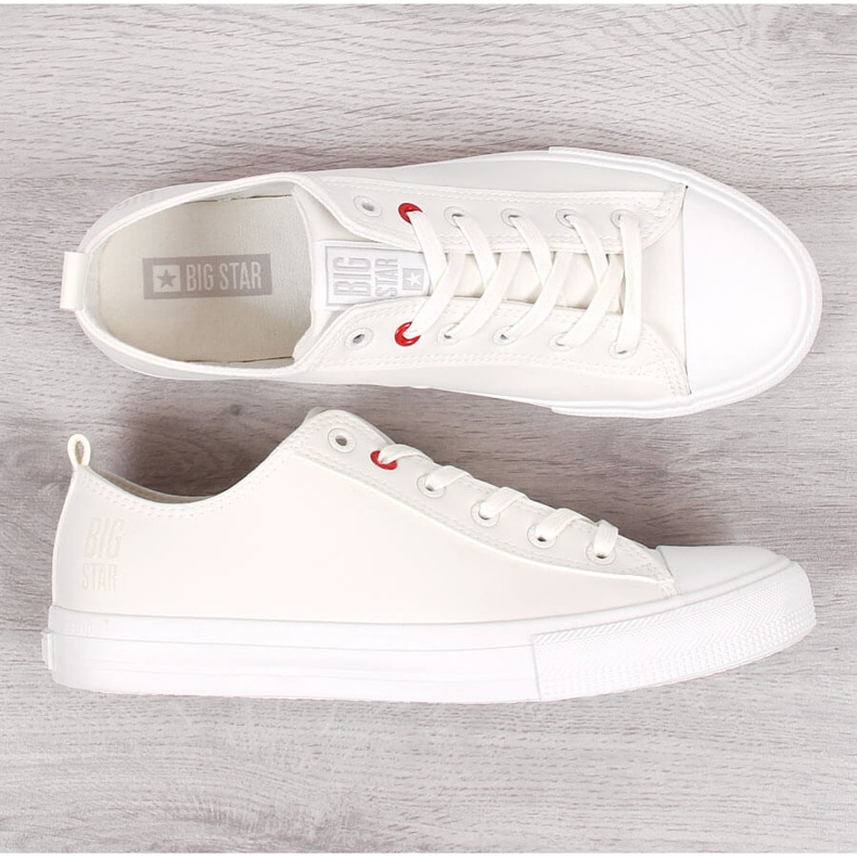 Sneakers da uomo in ecopelle bianche Big Star JJ174006 bianca 1