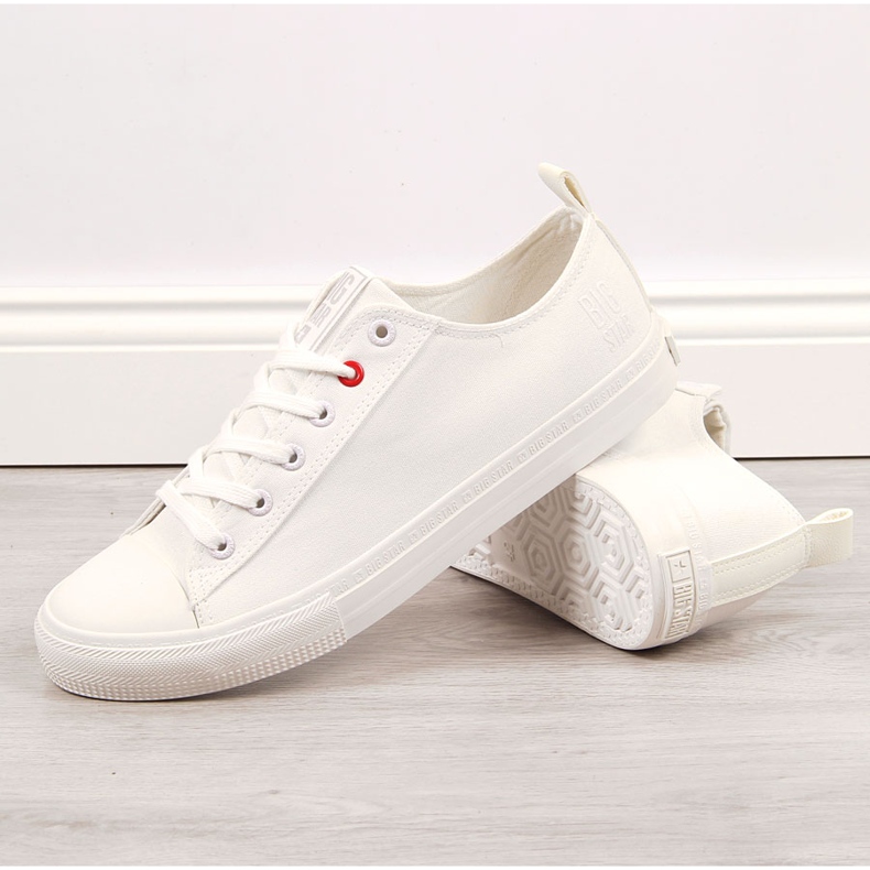 Sneakers basse da uomo bianche Big Star JJ174001 bianca 2