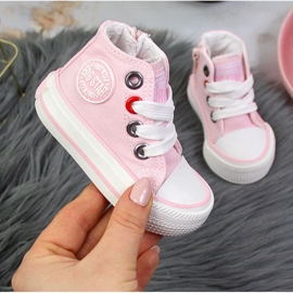 Sneakers alte rosa da bambina Big Star HH374191 1
