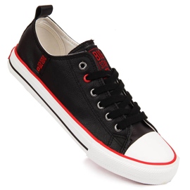Sneakers basse da uomo in ecopelle nere Big Star JJ174068 nero 1