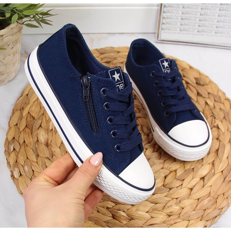 Sneakers da bambino NEWS blu navy 1