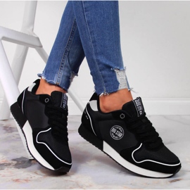 Scarpe sportive in pelle nera Big Star JJ274279 nero 1