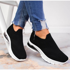 Le scarpe sportive da donna scivolano su Potocki nero 1