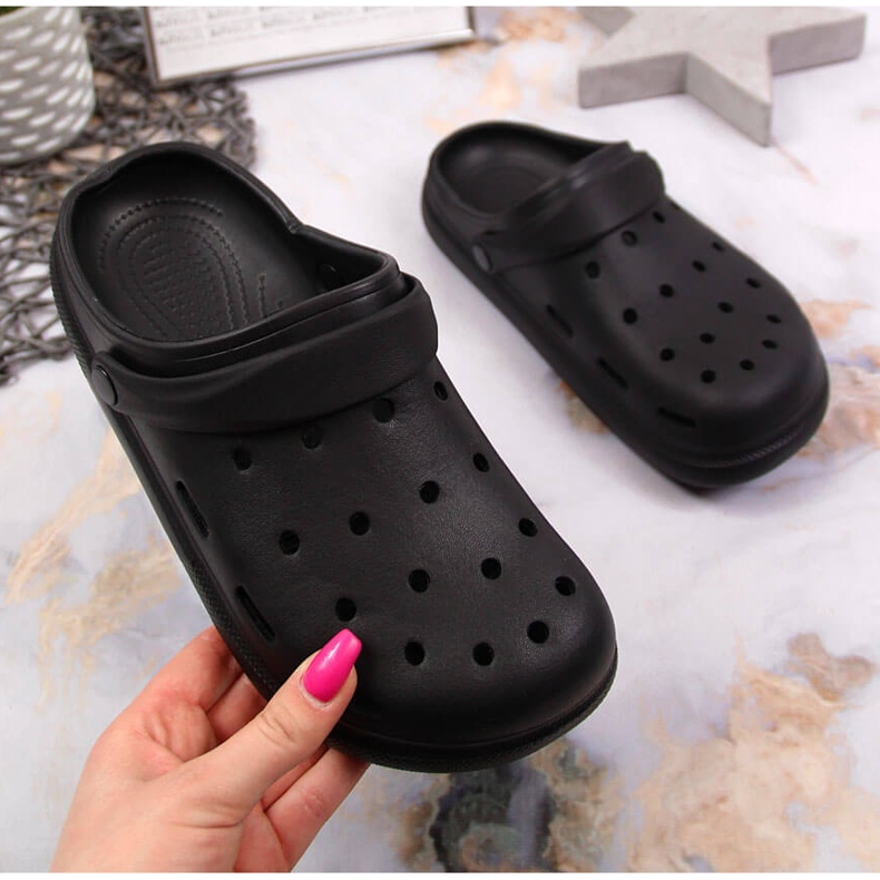 Infradito nero Atletico in schiuma nera 1