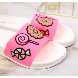 Ciabatte da piscina per ragazze Atletico rosa 1