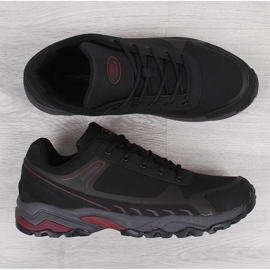 Scarpe da trekking impermeabili da uomo Atletico nere e rosse nero 1