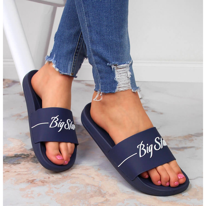 Ciabatte sportive blu navy Big Star JJ274A299 1